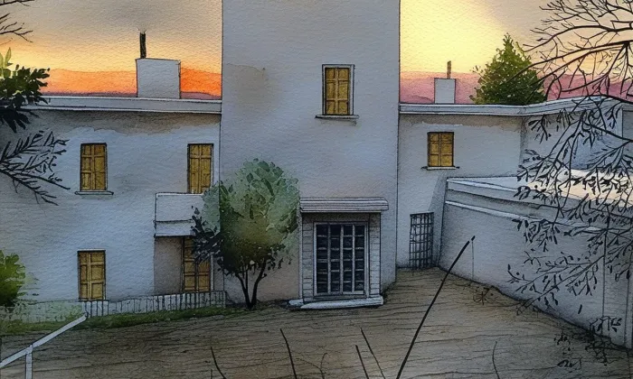 Vila Wittal – akvarel