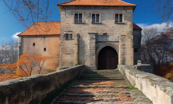 vodní hrad Lipý – podzim