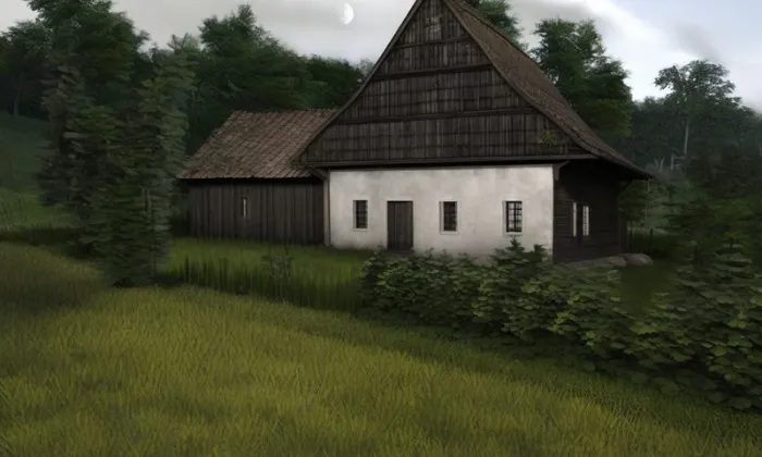 Vodní mlýn (Horní Heřmanice) – noc
