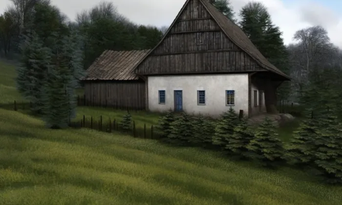 Vodní mlýn (Horní Heřmanice) – zima