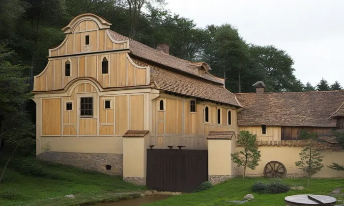 Vodní mlýn (Nový Knín) – noc