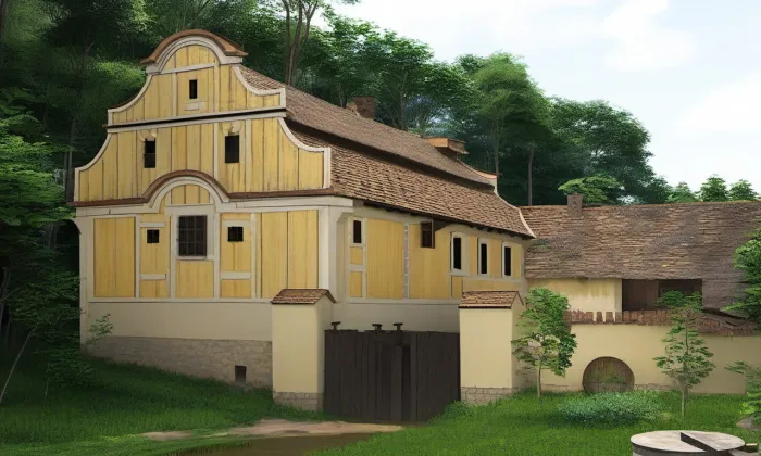 Vodní mlýn (Nový Knín) – léto