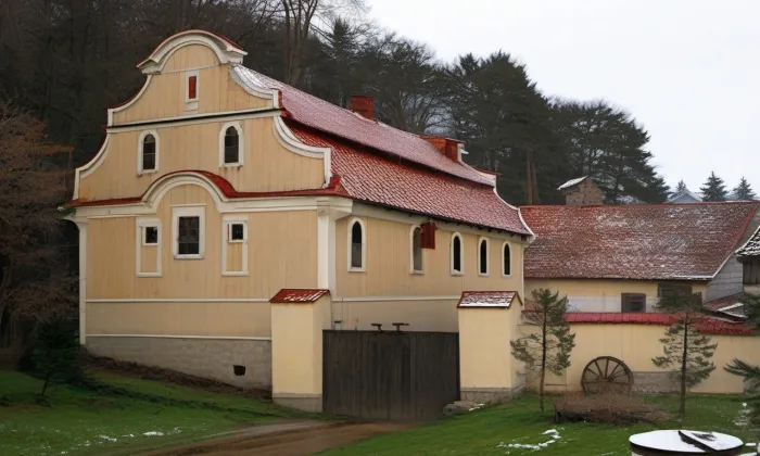 Vodní mlýn (Nový Knín) – zima
