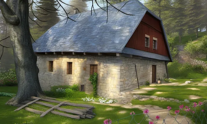 vodní mlýn čp. 11 (Trhová Kamenice) – jaro