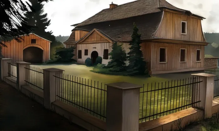 Vodní mlýn (Sazená) – akvarel