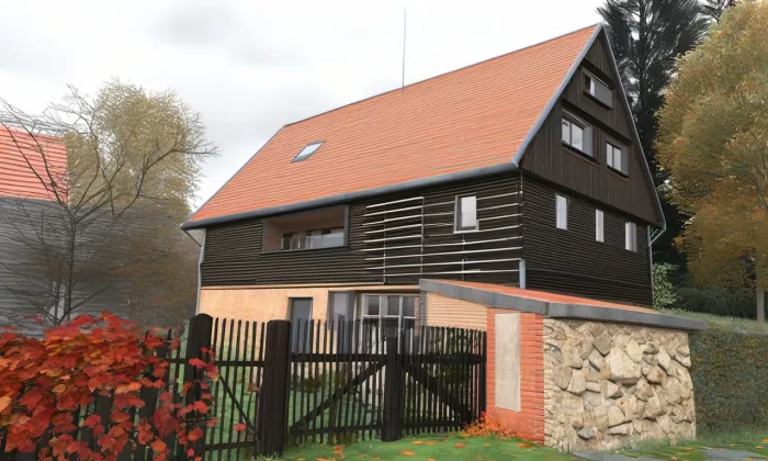 Vodní mlýn (Staňkovice) – podzim