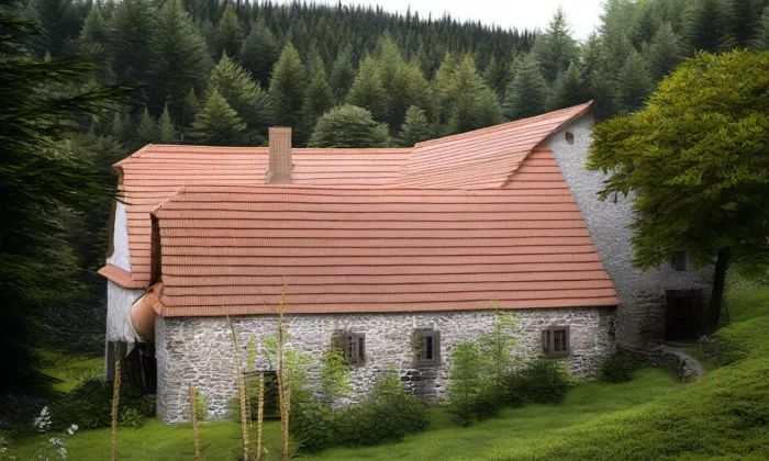 Vodní mlýn s pilou (Trhonice) – noc