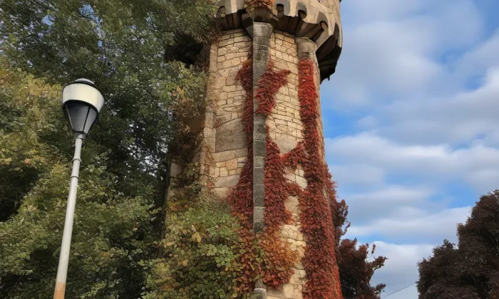 Vršovická vodárna – podzim