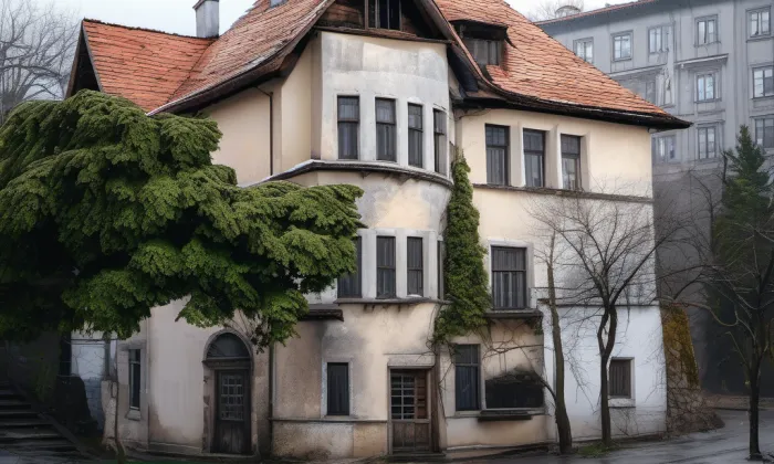 Vyskočilova vila – zima