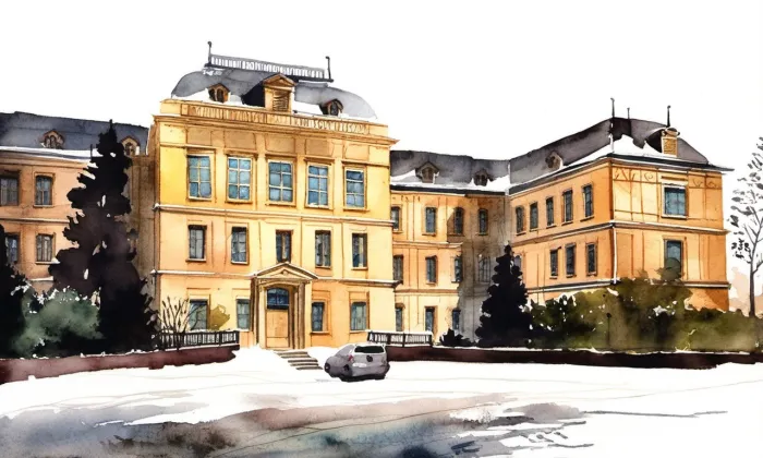 Základní škola Na Ostrově – akvarel