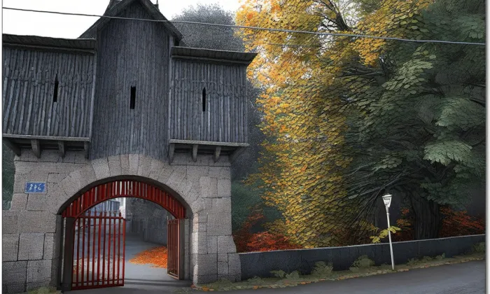 Zámecká brána – podzim