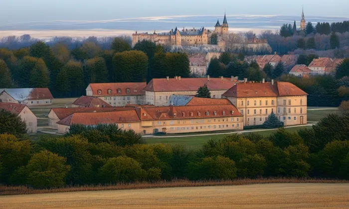 Zámek Líšeň – zima