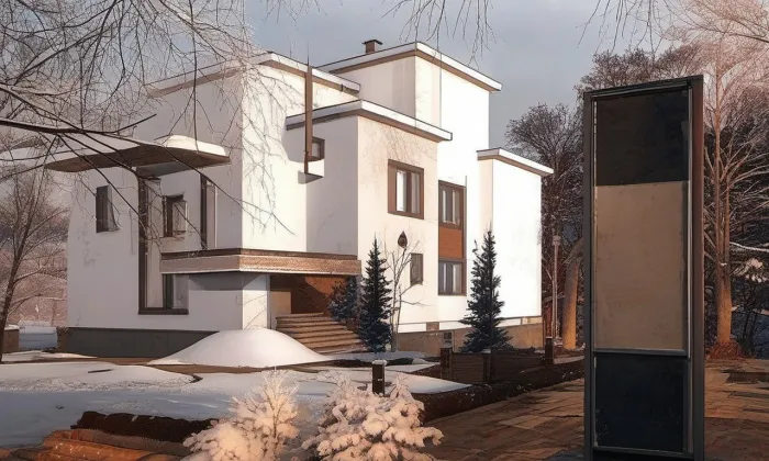 Zátkova vila (České Budějovice) – zima