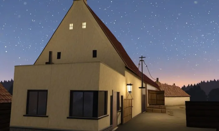 Zemědělský dvůr čp. 10 – noc