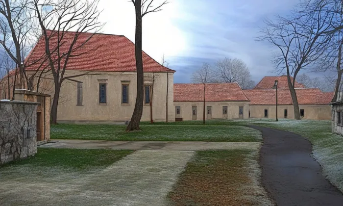 Zemědělský dvůr Chaby čp. 1 – zima