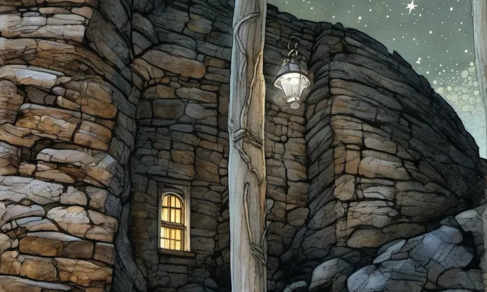 Zkamenělý zámek – noc