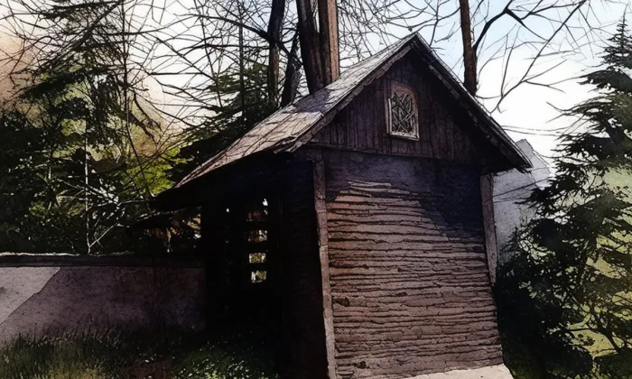 Zvonice (Podhradí) – akvarel