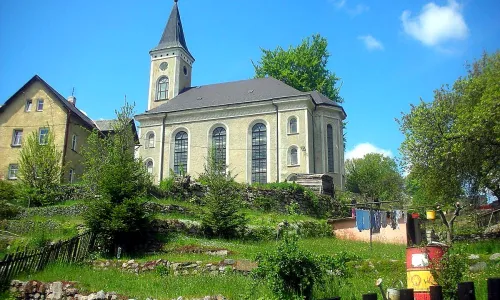evangelický kostel v Plesné