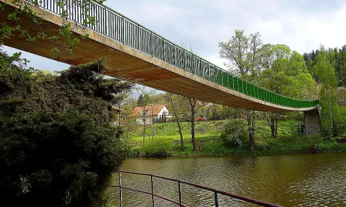visutá lávka Hvězdonice