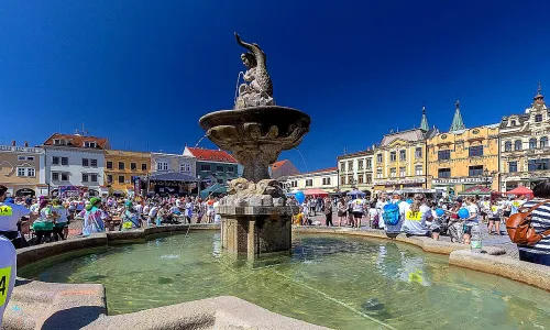 Kašna na Velkém náměstí v Kroměříži