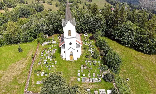 evangelický hřbitov v Křížlicích