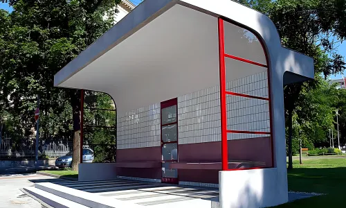 čekárna tramvajové zastávky Obilní trh