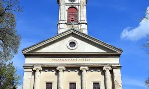 evangelický kostel v Krabčicích