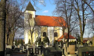 kostel Povýšení svatého Kříže (Prace)