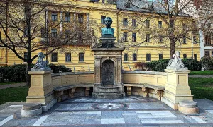 Pomník Vítězslava Hálka na Karlově náměstí v Praze