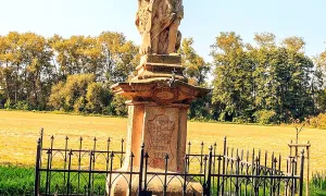Sloup se sochou svatého Václava (Smidary)