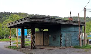 benzínová stanice z roku 1934 v Hodkovicích nad Mohelkou
