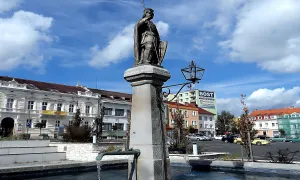 Kašna se sochou svatého Václava