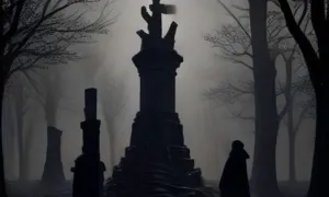 Pověst: kamenný kříž z roku 1876