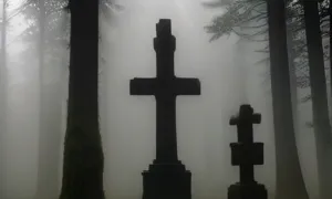 Příběh: Dva náhrobky a kříž
