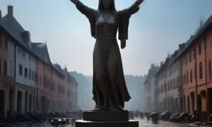 Příběh: Morový sloup se sousoším svaté Anny
