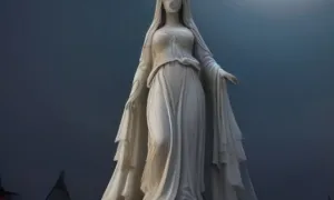 Příběh: Sloup se sochou Panny Marie (Luby)