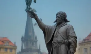 Příběh: socha Znovuzrození na náměstí Václava Havla v Praze