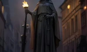 Příběh: sloup se sochou Panny Marie (Police nad Metují)