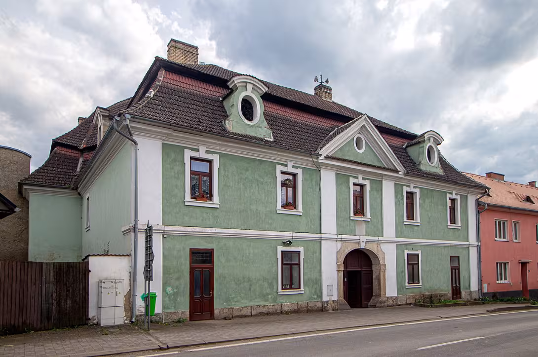 Dnešní pohled – Barokní dům čp. 66 v Liběšicích