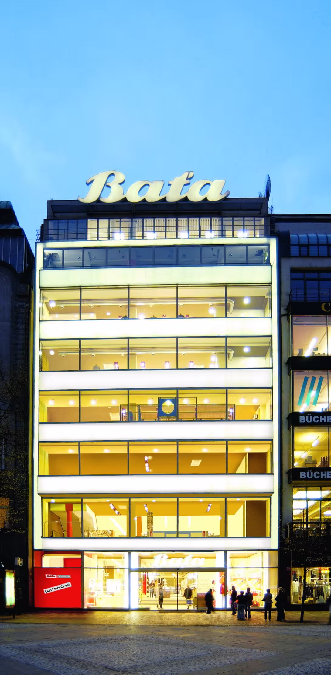 Dnešní pohled – Baťův palác