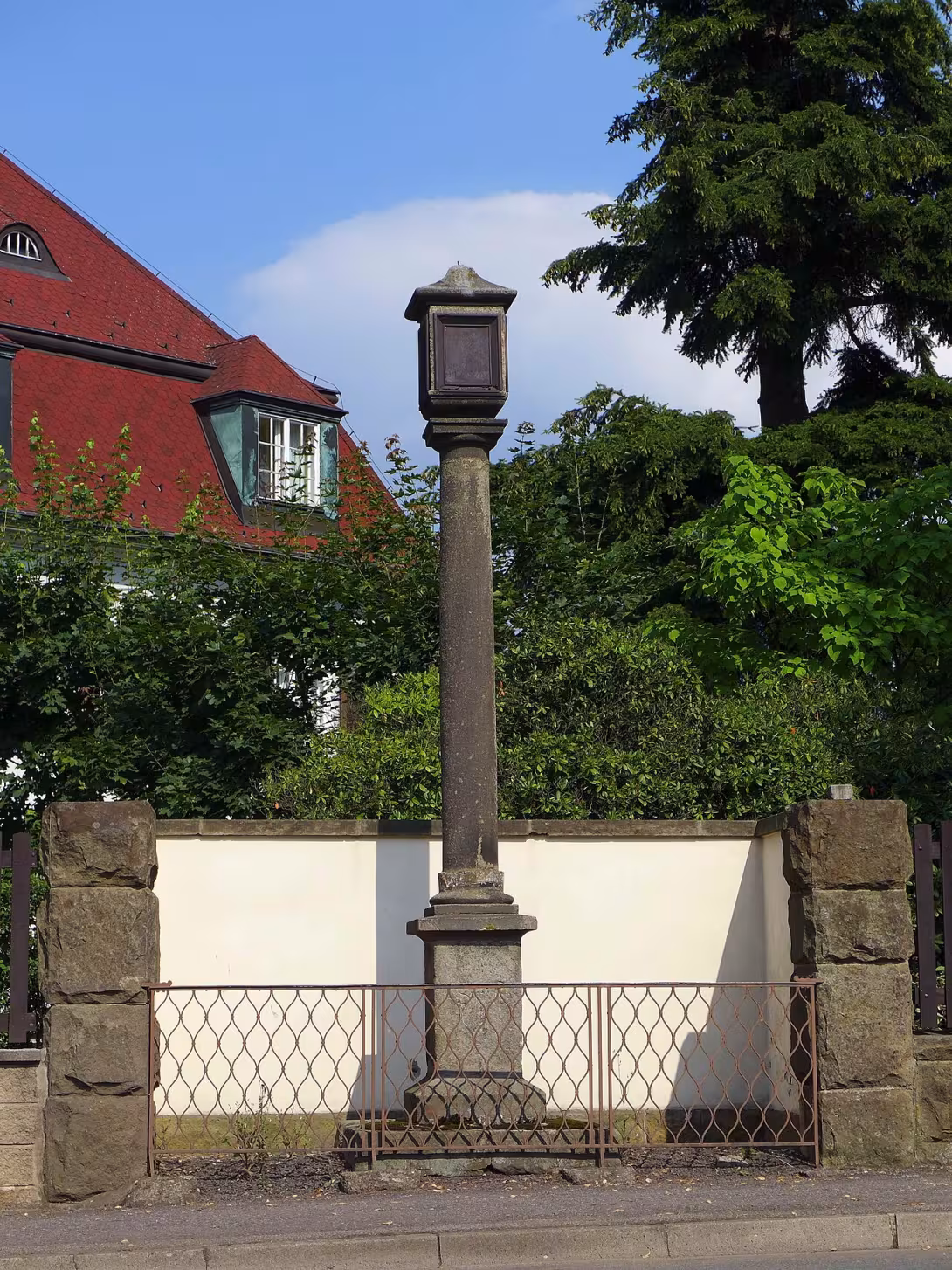 Dnešní pohled – Boží muka - Markův morový sloup