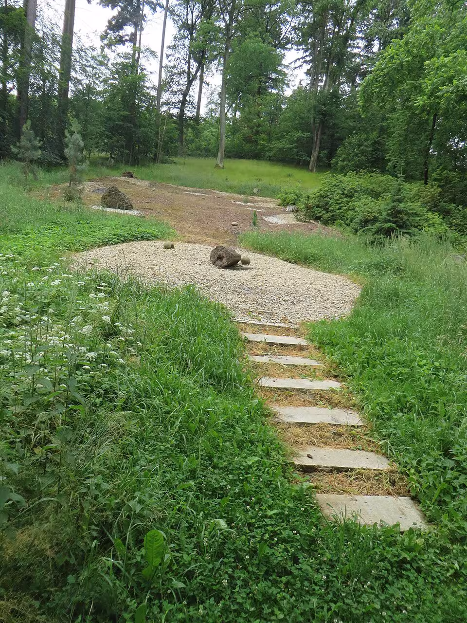 Dnešní pohled – Arboretum Křtiny