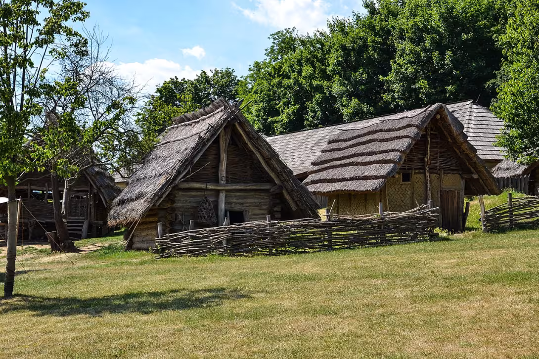 Dnešní pohled – Archeoskanzen Modrá