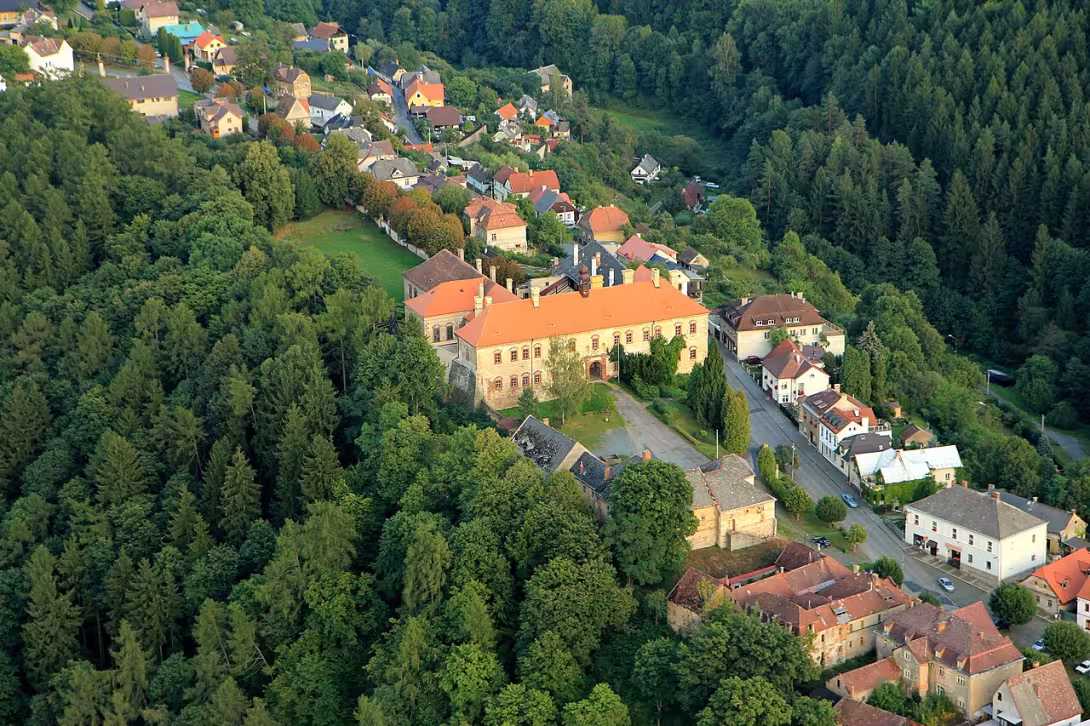 Dnešní pohled – Rataje nad Sázavou