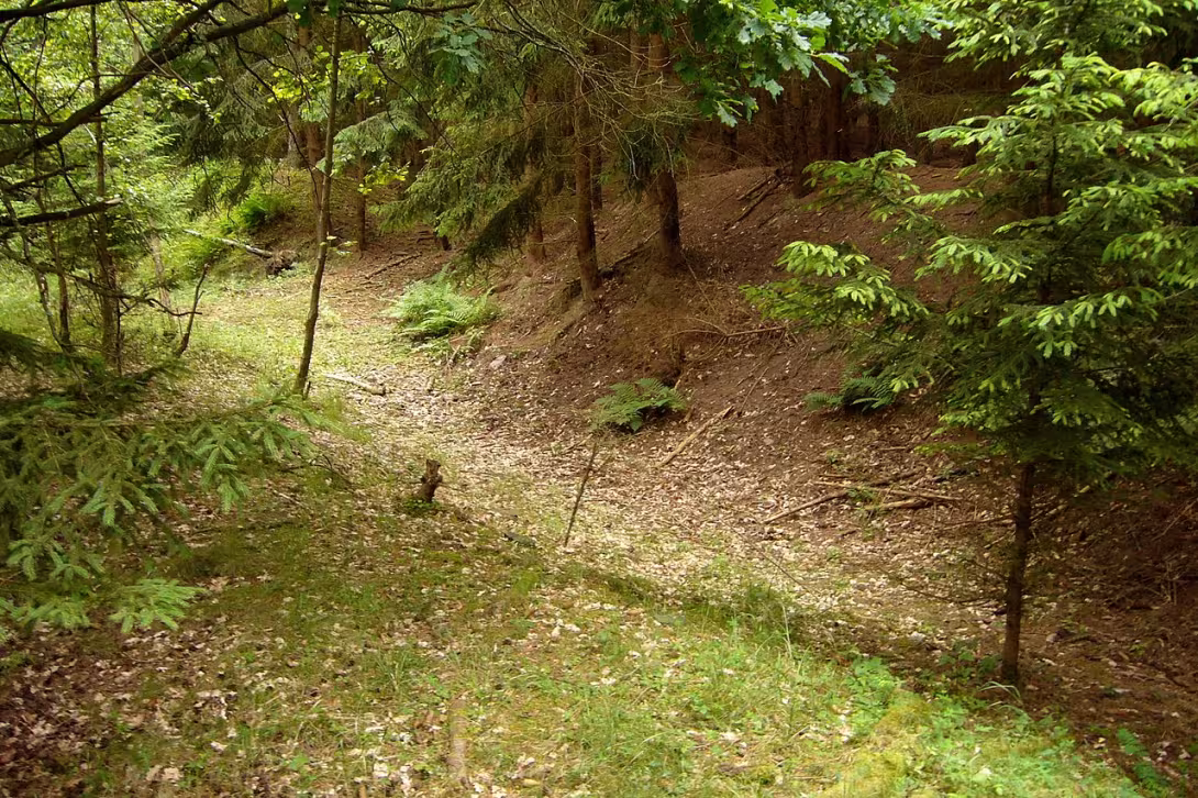 Dnešní pohled – Sviňomazský hrádek
