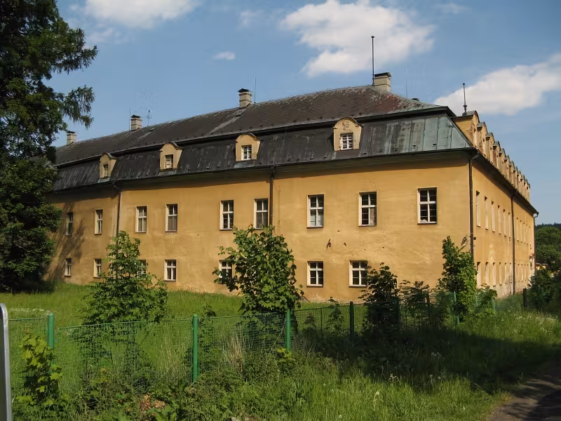 Dnešní pohled – Zámek Hošťálkovy