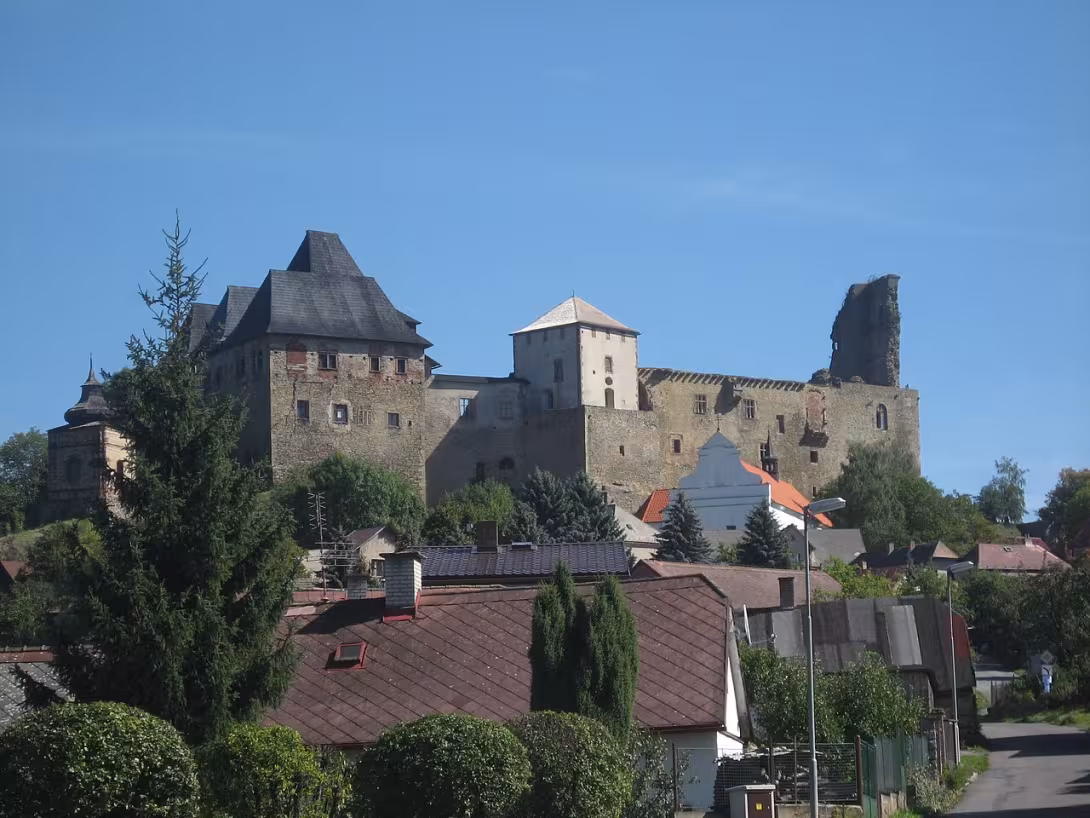 Dnešní pohled – hrad Lipnice nad Sázavou