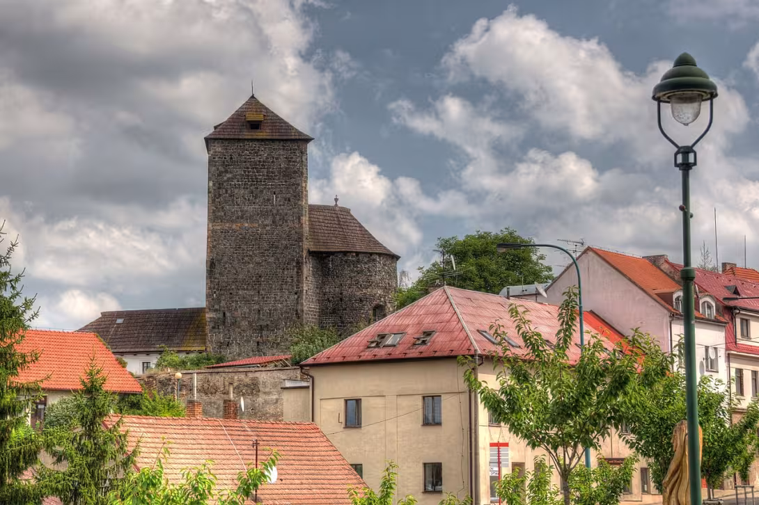 Dnešní pohled – hrad Týnec nad Sázavou