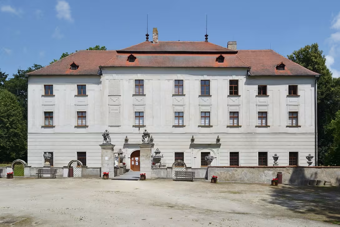 Dnešní pohled – zámek Budišov
