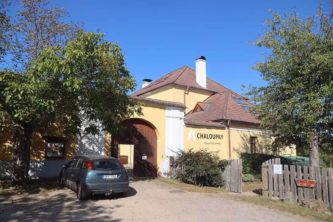Dnešní pohled – zámek Chaloupky